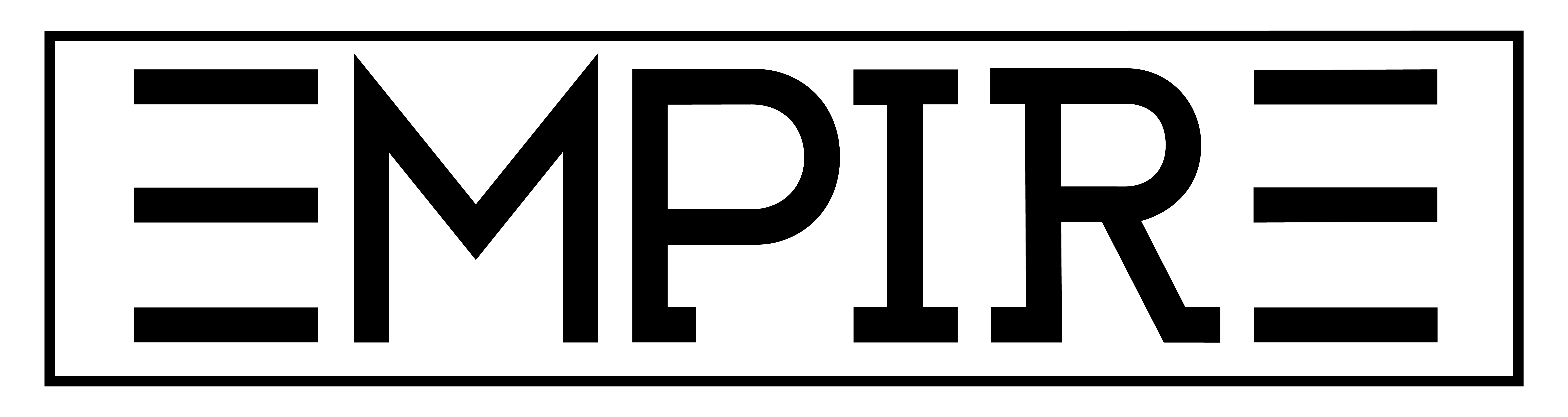 A green rectangle with the word "EMPIRE" written in white.